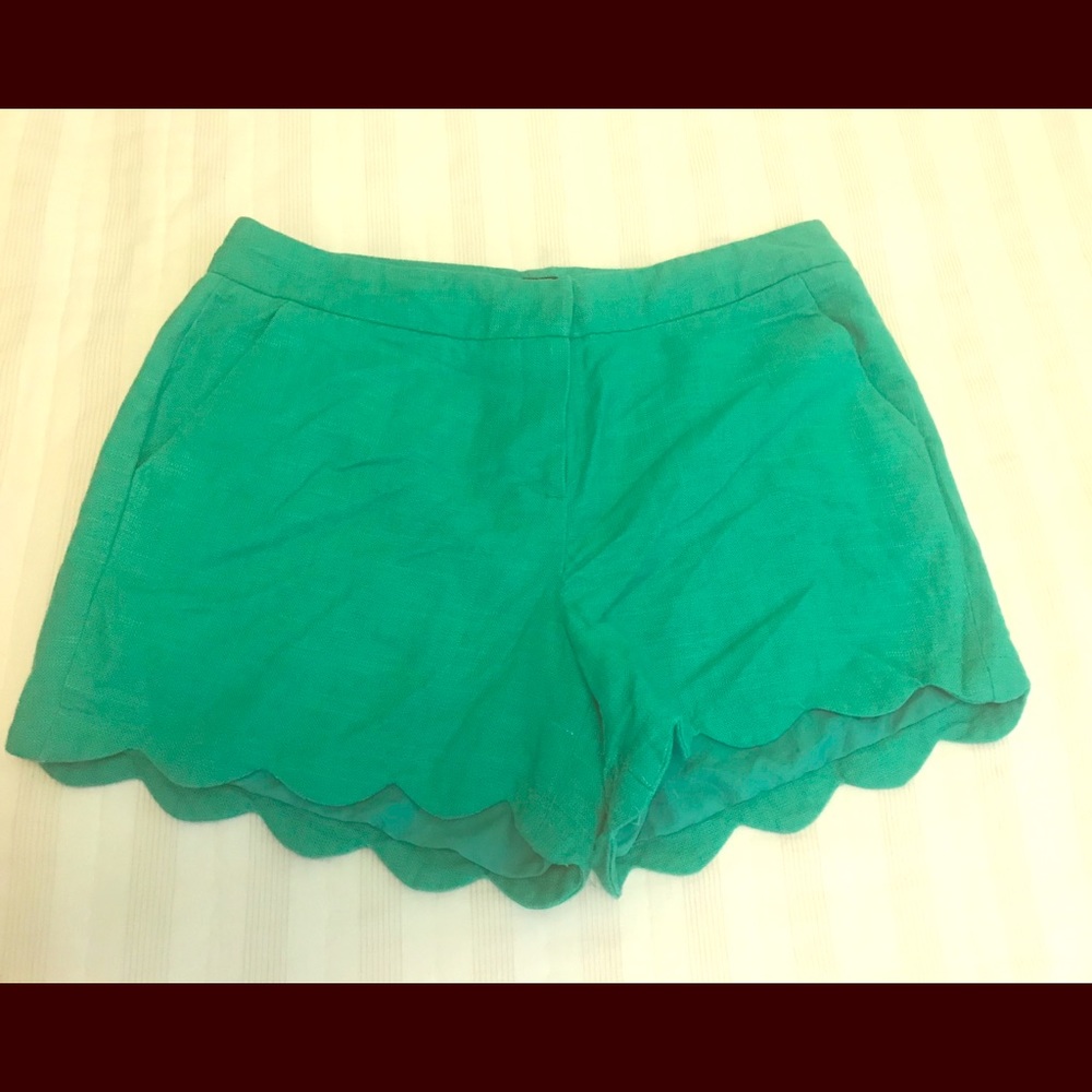 Cynthia Rowley scalloped hem shorts